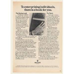1978 Rolex Watch Spirit of Enterprise Print Ad (Memorabilia) (50553 