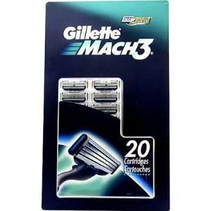  Gillette Mach 3 Cartridges   20 Count Health & Personal 
