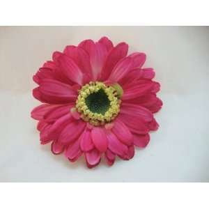  Small Pink Gerber Daisy Hair Flower Clip 