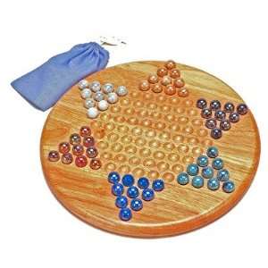  Wood Expressions 493011 Chinese Checkers Set with Marbles 
