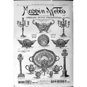  1901 Advertisement Mappin Webb Sterling Silver 
