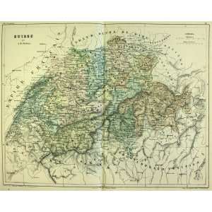  Dufour map of Switzerland (1854)