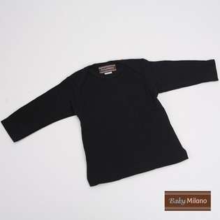 Baby Milano Long Sleeve Baby Shirt in Black   Size 3 6 Months at 