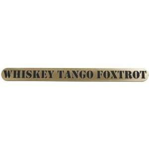   A5 / X7 Gun Tag   Whiskey Tango Foxtrot   Gold