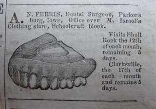 Parkersburg, Butler County, Iowa Newspaper 1879   Free S&H  