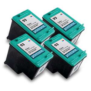 4pk Printronic For hp 92 C9362WN Black Ink Cartridge  