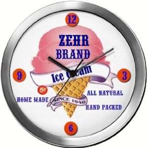  ZEHR 14 Inch Ice Cream Metal Clock Quartz Movement 