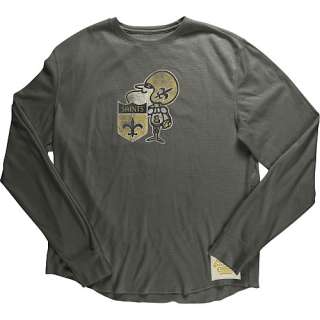 New Orleans Saints Tees Reebok New Orleans Saints Big Retro Logo Long 