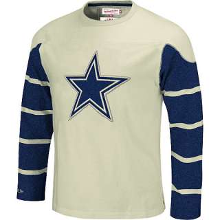 Mitchell & Ness Dallas Cowboys Grid Iron Long Sleeve T Shirt    