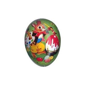  4 1/2 Papier Mache Bunny Painting Easter Egg Container 