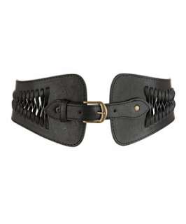 Black (Black) Woven Waist Belt  244012901  New Look