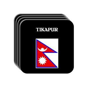  Nepal   TIKAPUR Set of 4 Mini Mousepad Coasters 