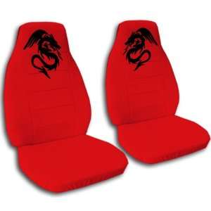 1997 Jeep Wrangler TJ seat covers. One front set of seat covers. Red 