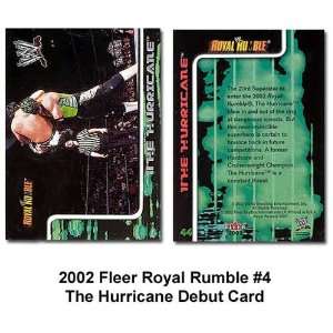    Fleer Royal Rumble The Hurricane Wwe Debut Card