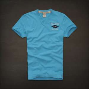 Hollister Men Turquoise Bluebird BEACH T Shirt  