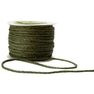   Arts 1/8 Inch Wide Ribbon, Olive Burlap Cord Arts, Crafts & Sewing