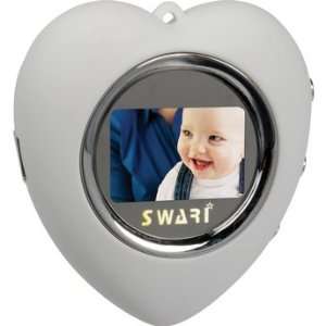  Swari Digital Frame Heart Keychain 74 Pictures (White 
