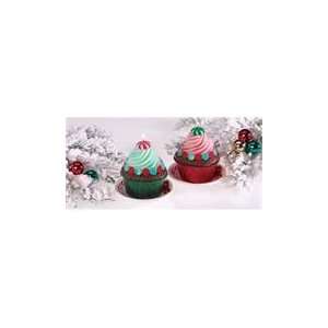  Pack of 6 Holiday Treats Christmas Cupcake Candles 