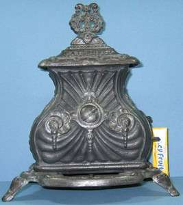 OLD CAST IRON PARLOR STOVE PATENTED 1857 OLD & AUTHENTIC TOY CI444 