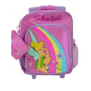   Princess Tinkerbell Tinker Bell Rolling Backpack Luggage Kid size