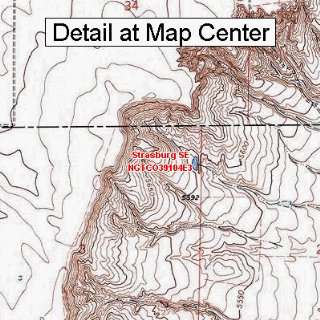USGS Topographic Quadrangle Map   Strasburg SE, Colorado (Folded 