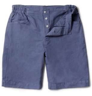   Clothing  Shorts  Casual  MHL Cotton and Linen Blend Shorts