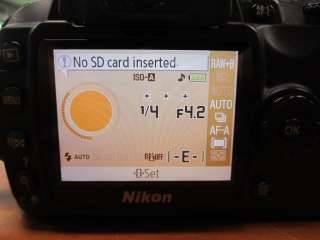 Nikon D60 10.2 MP Digital SLR Camera   Black (Kit w/ 28 80mm and 55 