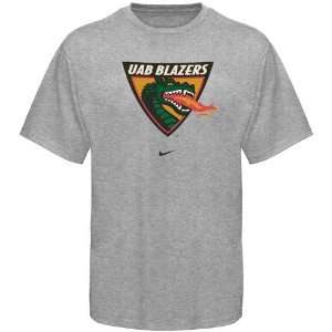 Nike UAB Blazers Ash Basic Logo T shirt 