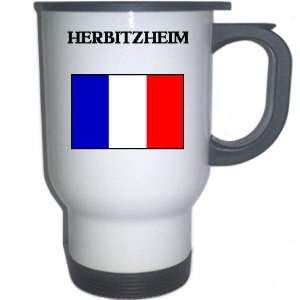 France   HERBITZHEIM White Stainless Steel Mug 