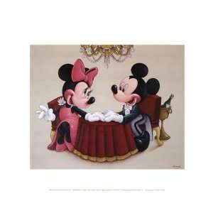   Toast to Mickey and Minnie by Walt Disney 14x11 Toys & Games