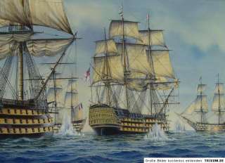 Flaggschiff Admiral Lord Nerlsons in der Schlacht von Trafalgar