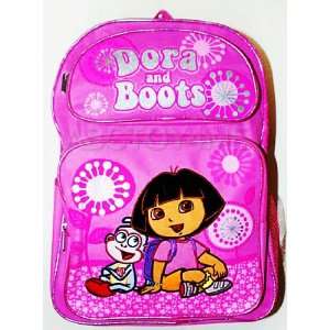   and Boots Pink Flowers & Fireworks Style School Backpack Toys & Games