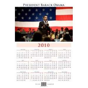  President Barack Obama 2010 1 Page Wall Calendar