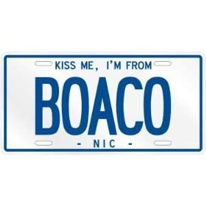   AM FROM BOACO  NICARAGUA LICENSE PLATE SIGN CITY