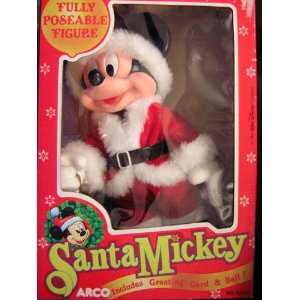  Santa Mickey Mouse Fully Poseable 10 Figure   Includes 