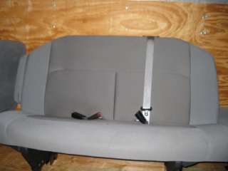 08 12 Ford Econoline Van 2nd Row 3 Passenger Gray Cloth Bench Seat 