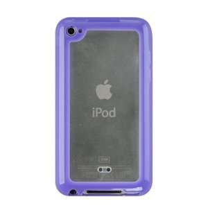  Ipod Touch 4 Candy Case Purple + Clear  Players & Accessories
