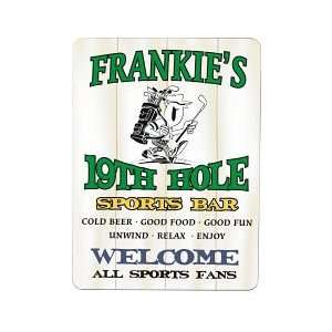 19th Hole Sports Bar Personalized Wall Sign  Kitchen 