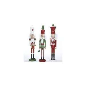 Set of 3 Hollywood Red, White and Green Christmas Nutcrackers 15 