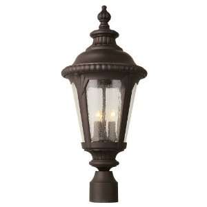   Rock Outdoor Post Lantern   24H in. Color   Gold