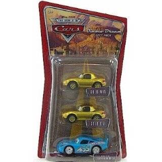 Disney / Pixar CARS 155 Die Cast Figure 3 Pack Gold Mia, Gold Tia 