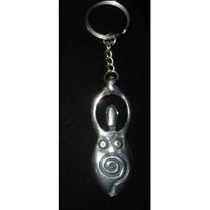   Spiral Belly Goddess Key Chain Fine Jewelers Pewter 