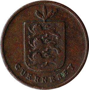 1830 Guernsey (British) 1 Double Coin KM#1  