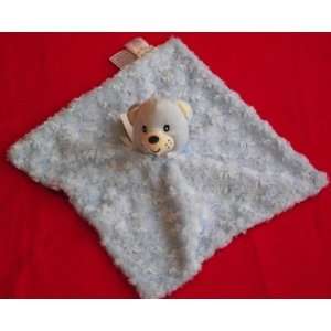  Miniville Blue Minky Swirl Bear Security Blanket Baby