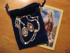 St. Anthony Relic Saint Medal with 24 Inch Necklace  