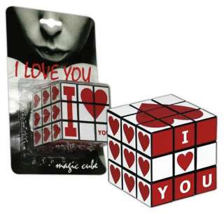 Zauberwürfel »I love You« 5,5 cm   Magic Cube Geschenk  