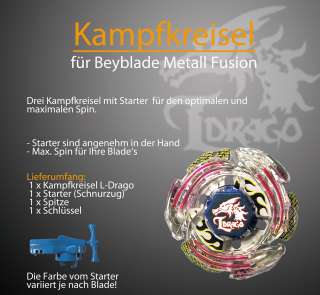 Lightning L Drago BB43 Kampfkreisel für Beyblade Metall Masters 4D 