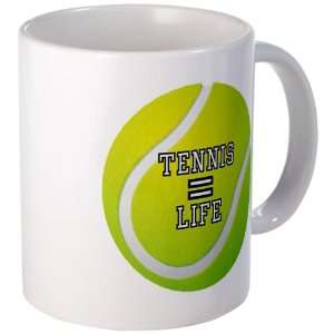  Mug (Coffee Drink Cup) Tennis Equals Life 
