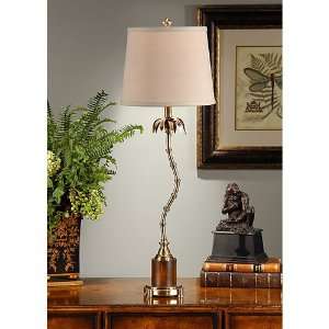  Wildwood Lamps 13107 Bamboo 1 Light Table Lamps in Antique 