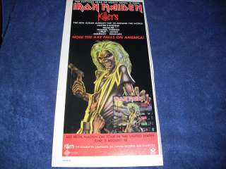Iron Maiden   Killers   American Tour 1981 Print Ad  